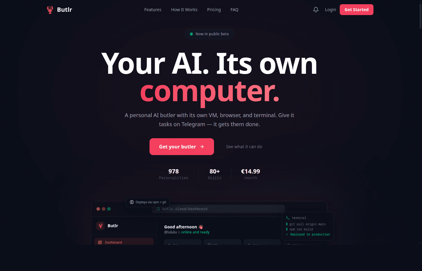 Butlr OpenClaw Platform screenshot 1